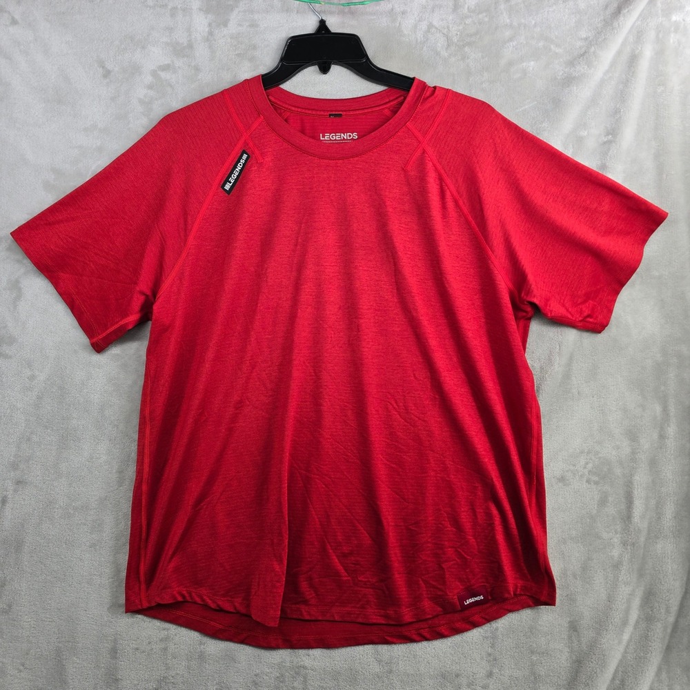 Legends Apparel‎ Mens XXL Red Athletic T Shirt Work Hard Stay Humble Tee Top